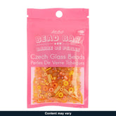Czech Seed Beads – 50g – Orange Assorted Mix